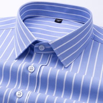 Vertical Luxe Striped Cotton Shirt